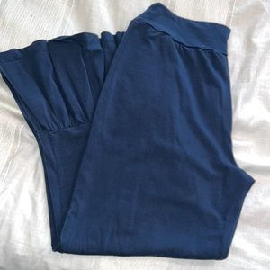 Dark Blue Matilda Jane Ruffle Pants L